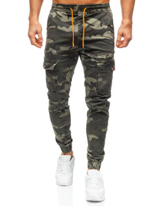 Bolf Herren Hose Jogger Pants Cargohose Grün R8601