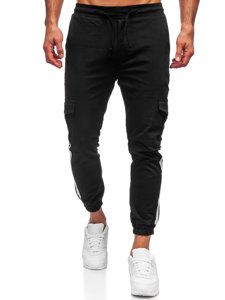 Bolf Herren Hose Jogger Pants Cargohose Schwarz  0012