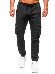 Bolf Herren Hose Jogger Pants Cargojose Schwarz  MP0181N