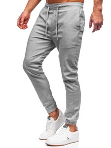 Bolf Herren Hose Jogger Pants Grau  0011