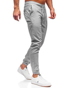 Bolf Herren Hose Jogger Pants Grau  0011