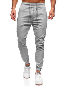 Bolf Herren Hose Jogger Pants Grau  0011