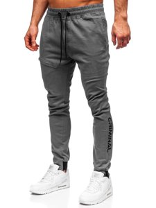 Bolf Herren Hose Jogger Pants Grau  B11119