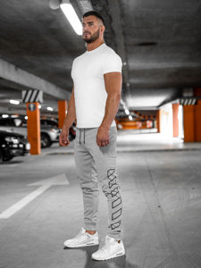 Bolf Herren Hose Jogger Pants Grau  HL9161