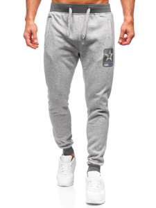 Bolf Herren Hose Jogger Pants Grau  K10001