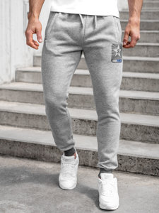 Bolf Herren Hose Jogger Pants Grau  K10001