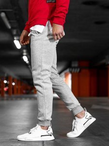 Bolf Herren Hose Jogger Pants Grau  XW01-B