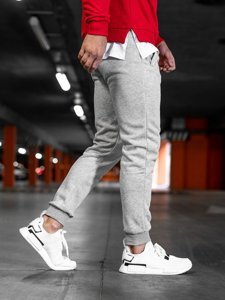 Bolf Herren Hose Jogger Pants Grau  XW01-B