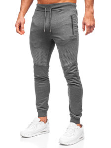 Bolf Herren Hose Jogger Pants Schwarzgrau  HW2351