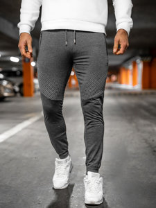 Bolf Herren Hose Jogger Pants Schwarzgrau  HW2351