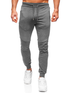 Bolf Herren Hose Jogger Pants Schwarzgrau  HW2351