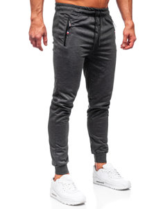 Bolf Herren Hose Jogger Pants Schwarzgrau  JX5001