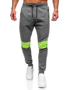 Bolf Herren Hose Jogger Pants Schwarzgrau  K10019