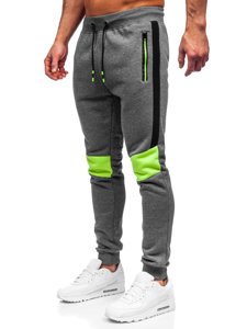 Bolf Herren Hose Jogger Pants Schwarzgrau  K10019