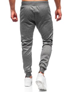 Bolf Herren Hose Jogger Pants Schwarzgrau  K10276