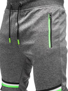 Bolf Herren Hose Jogger Pants Schwarzgrau  K10276