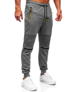 Bolf Herren Hose Jogger Pants Schwarzgrau  K10330