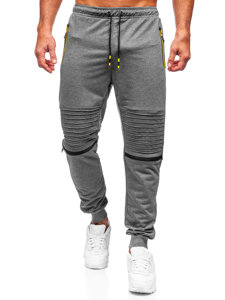 Bolf Herren Hose Jogger Pants Schwarzgrau  K10330