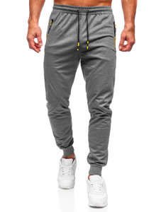 Bolf Herren Hose Jogger Pants Schwarzgrau  K10350