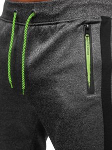 Bolf Herren Hose Jogger Pants Schwarzgrau  K50003