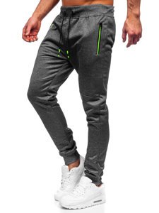 Bolf Herren Hose Jogger Pants Schwarzgrau  K50009