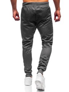 Bolf Herren Hose Jogger Pants Schwarzgrau  K50009