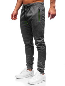 Bolf Herren Hose Jogger Pants Schwarzgrau  K50009