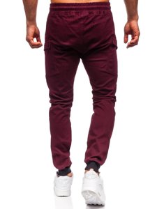 Bolf Herren Hose Jogger Pants Weinrot  B11103