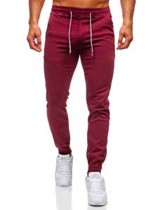 Bolf Herren Hose Jogger Pants Weinrot  CT8808