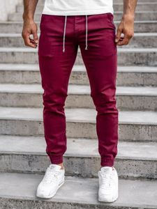 Bolf Herren Hose Jogger Pants Weinrot  CT8808