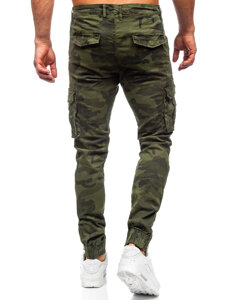 Bolf Herren Hose Joggers Cargohose Camo Khaki  2232