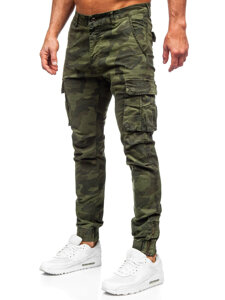 Bolf Herren Hose Joggers Cargohose Camo Khaki  2232