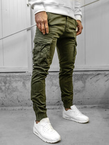 Bolf Herren Hose Joggers Cargohose Camo Khaki 2233A