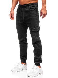 Bolf Herren Hose Joggers Cargohose Camo Schwarz  8129