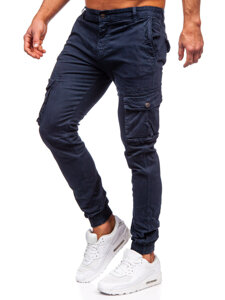 Bolf Herren Hose Joggers Cargohose Dunkalblau  JM5502