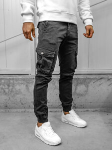 Bolf Herren Hose Joggers Cargohose Grau  JM5502A