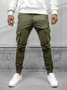 Bolf Herren Hose Joggers Cargohose Khaki  77322A