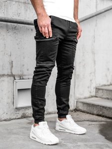 Bolf Herren Hose Joggers Cargohose Schwarz 0475