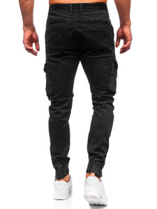 Bolf Herren Hose Joggers Cargohose Schwarz 77322