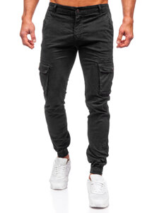 Bolf Herren Hose Joggers Cargohose Schwarz JM5502