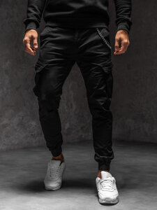 Bolf Herren Hose Joggers Cargohose Schwarz  SK850