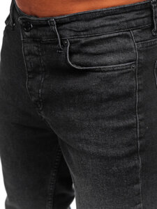 Bolf Herren Jeans slim fit Schwarz 6648