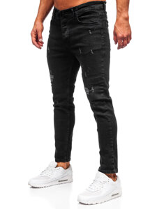 Bolf Herren Jeans slim fit Schwarz 6853