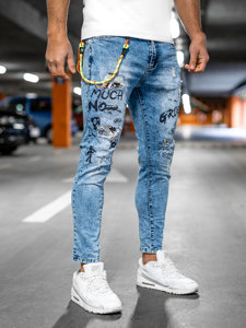 Bolf Herren Jeanshose Blau  TF150