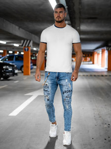 Bolf Herren Jeanshose Blau  TF150