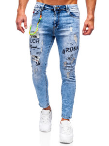 Bolf Herren Jeanshose Blau  TF150