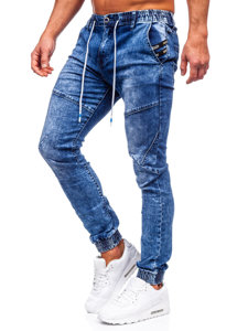 Bolf Herren Jeanshose Cargohose Dunkelblau  TF125