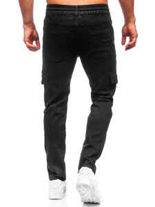 Bolf Herren Jeanshose Cargohose Schwarz  9503