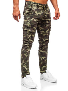 Bolf Herren Jeanshose Cargohose regular fit Khaki  KA807-32