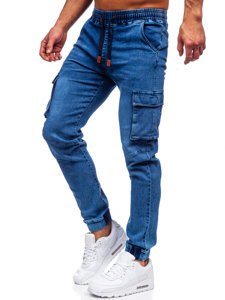 Bolf Herren Jeanshose Jogger Pants Cargohose Dunkelblau  HY893